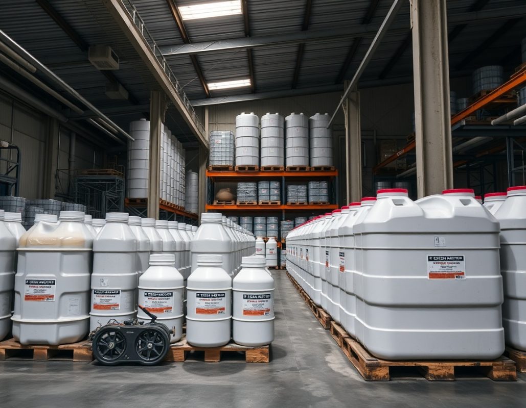 Chemical storage warehouse